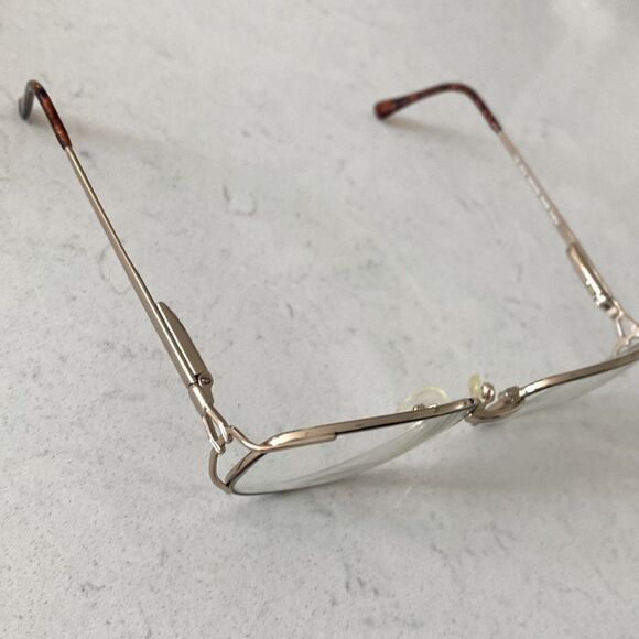 Genesis‎ Model 2315 Gold Tortoise 130 Oval Eyeglasses Vintage Frames Korea main image 4